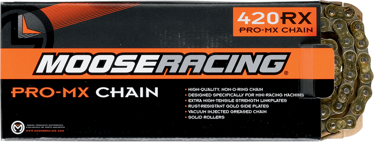 Cadena MOOSE RACING 420 RXP Pro-MX - Dorada - 120 Eslabones M576-00-120