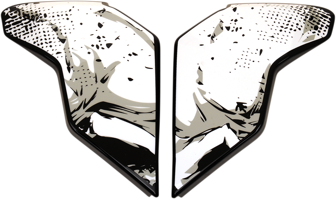 Placas laterales ICON Airflite™ - Skull18 - Negro 0133-1070
