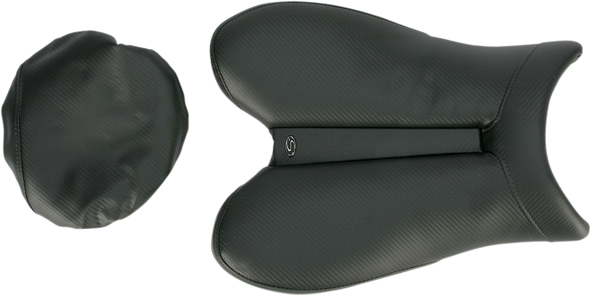 Asiento deportivo SADDLEMEN Gel Channel Track de fibra de carbono - Negro - R6 0810-Y117