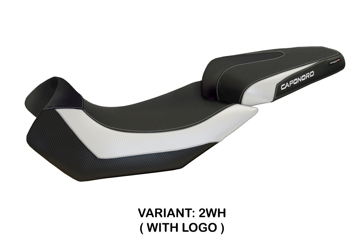 Aprilia Caponord 1200 2013-2017 Seat Cover TPZ Italia White Black