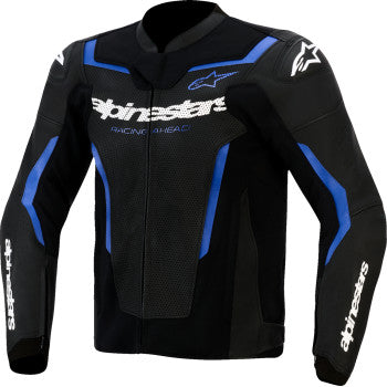 ALPINESTARS GP Force v2 Leather Airflow Jacket - Black/Metallic Blue - US 42 / EU 52 3100326-1591-52