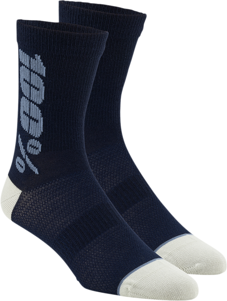 Calcetines 100% Rythym - Azul marino/pizarra - Talla grande/XL 24006-455-18