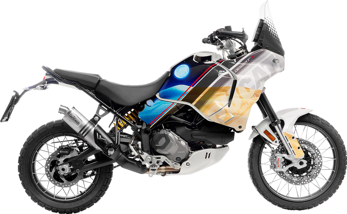 Silenciador deslizante LEOVINCE LV One EVO - Acero inoxidable Ducati DesertX 2022-2023 14428E 1811-4442