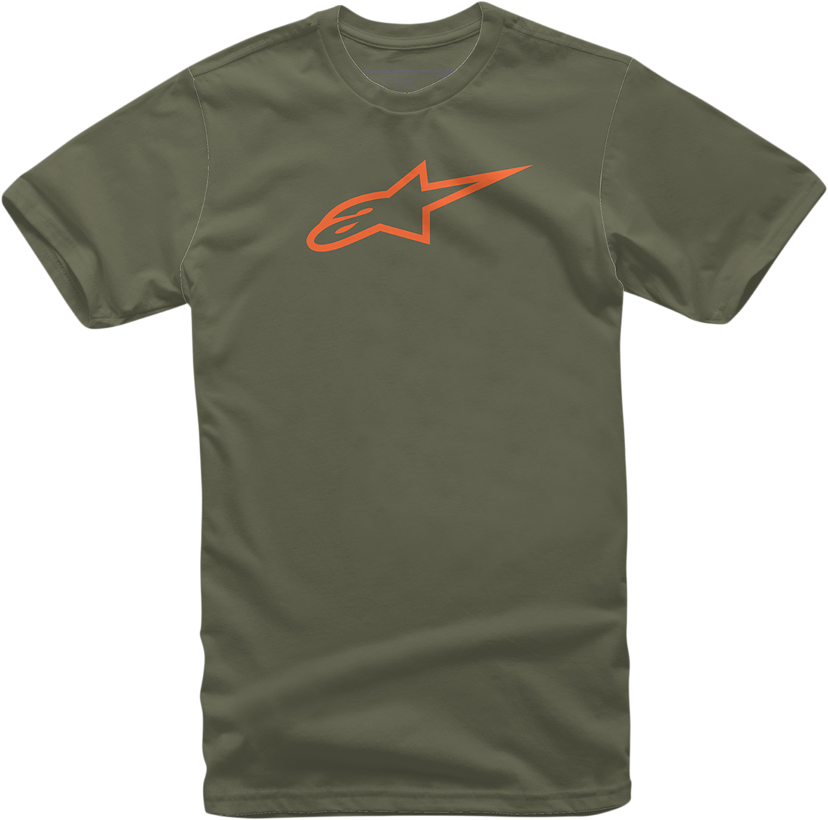 Camiseta ALPINESTARS Ageless - Militar/Naranja - Grande 1032720306940L