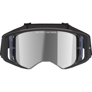 ALPINESTARS Goggles Supertech Goggles - Corp - Black/Gray - ABS Vision - Silver Mirror 5100325-1513