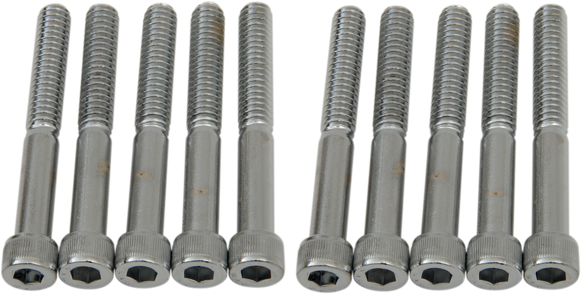 Pernos DRAG SPECIALTIES - Cabeza hueca - Moleteados - 1/4-20 x 2" MPB185
