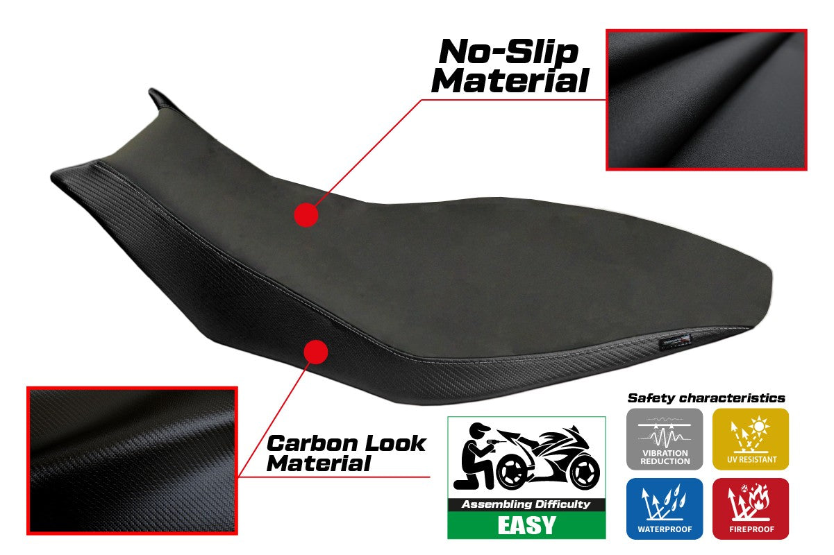 Aprilia Dorsoduro 750 900 1200 2010-2020 Seat Cover TPZ Italia Essential Black