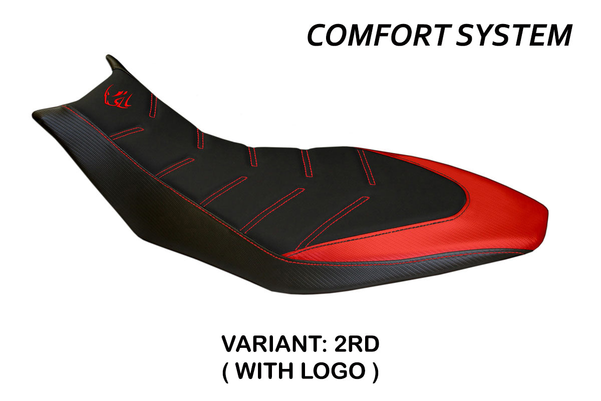Funda Asiento Aprilia Dorsoduro 750 900 1200 2010-2020 Tappezzeria Italia TPZ Comfort en Rojo