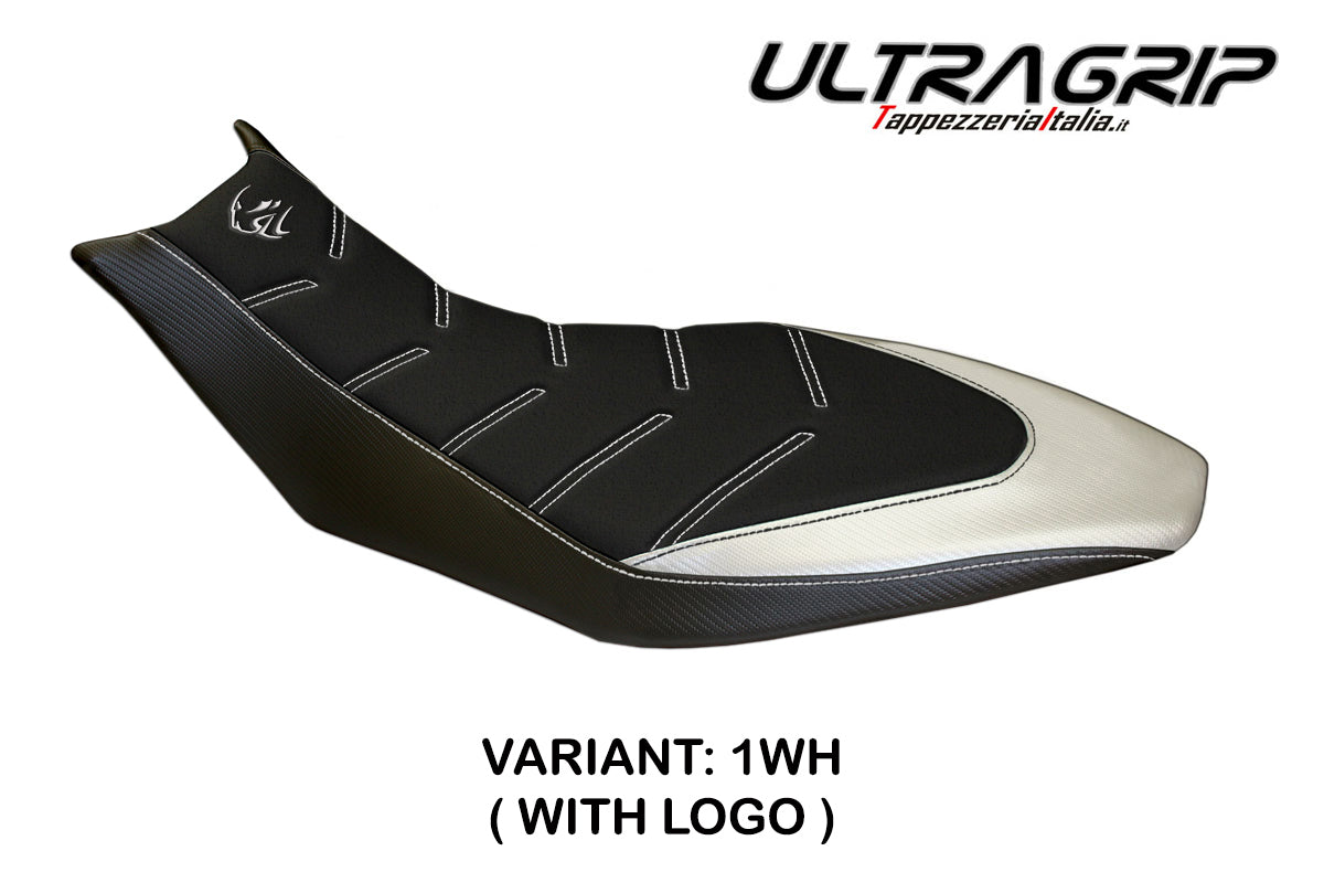 Aprilia Dorsoduro 750 900 1200 2010-2020 Seat Cover Tappezzeria Italia TPZ Ultragrip in White