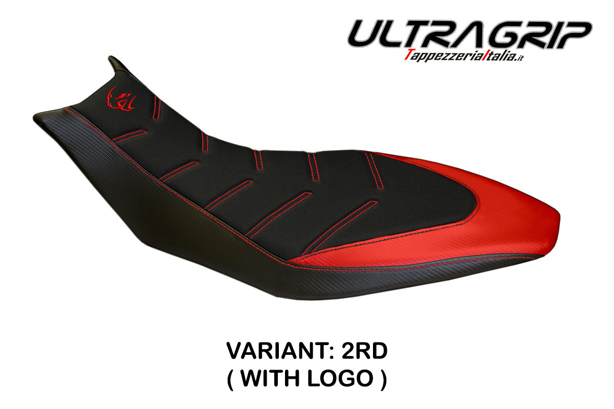 Funda Asiento Aprilia Dorsoduro 750 900 1200 2010-2020 Tappezzeria Italia TPZ Ultragrip en Rojo