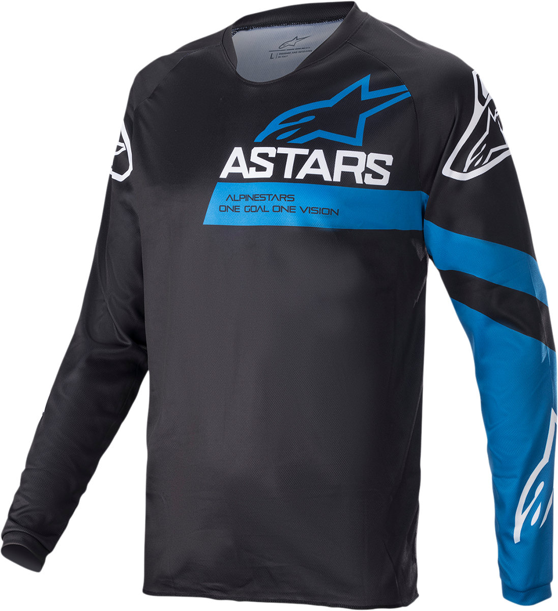 Maillot de manga larga ALPINESTARS Racer V3 - Negro/Azul Brillante - Mediano 1762822-1078-MD