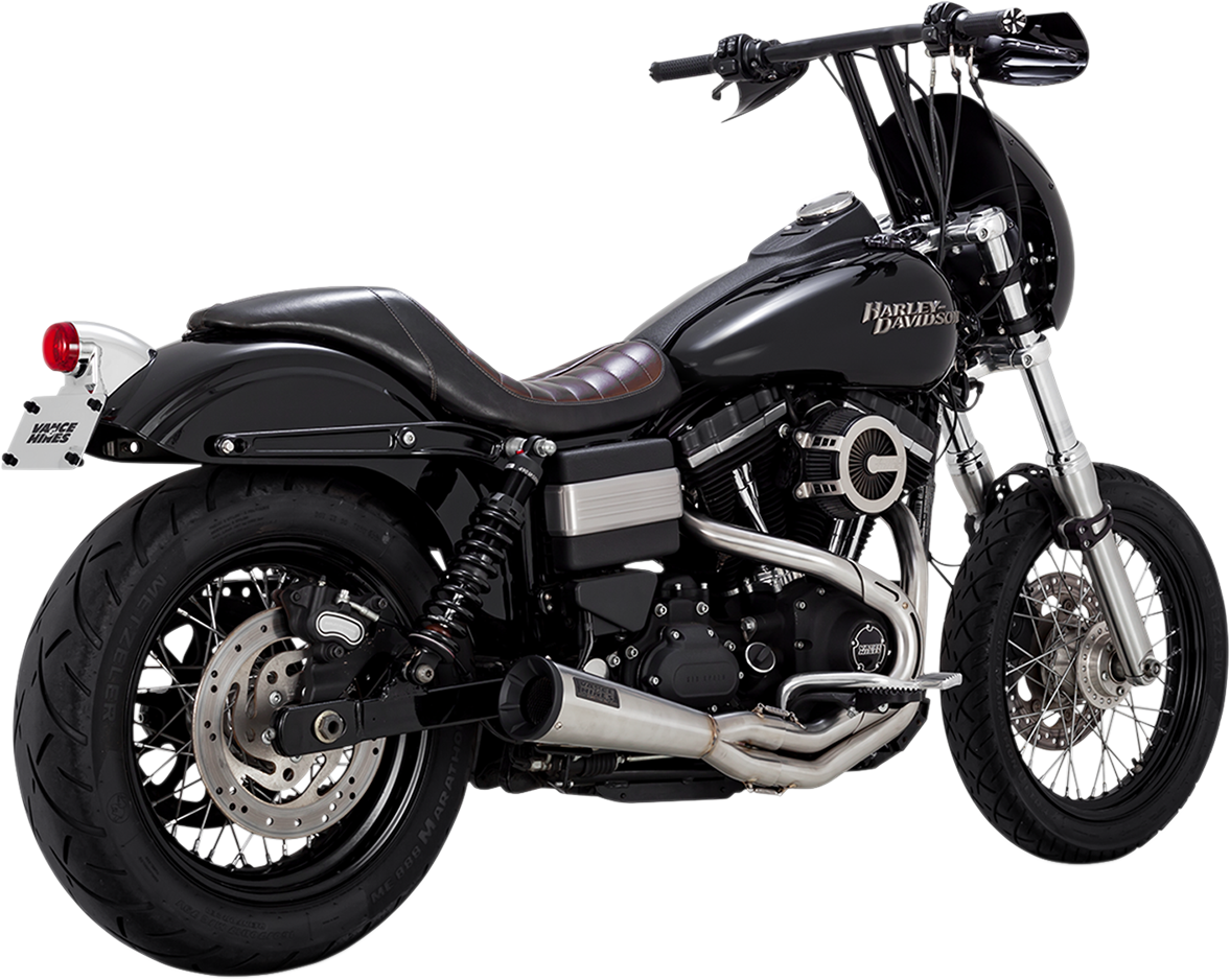 Escape de acero inoxidable VANCE & HINES 2:1 - Dyna '91-'17 27625