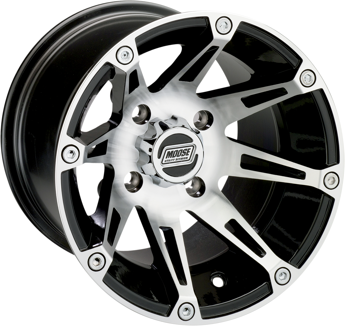 Rueda MOOSE UTILITY - 387X - Delantera - Mecanizada Negra - 12x7 - 4/110 - 4+3 387ML127110BW4