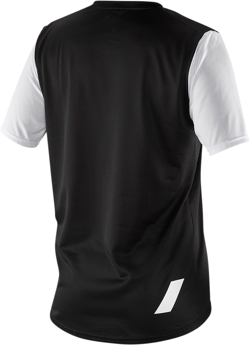 Maillot 100% Ridecamp - Manga corta - Negro - Talla pequeña 41401-001-10