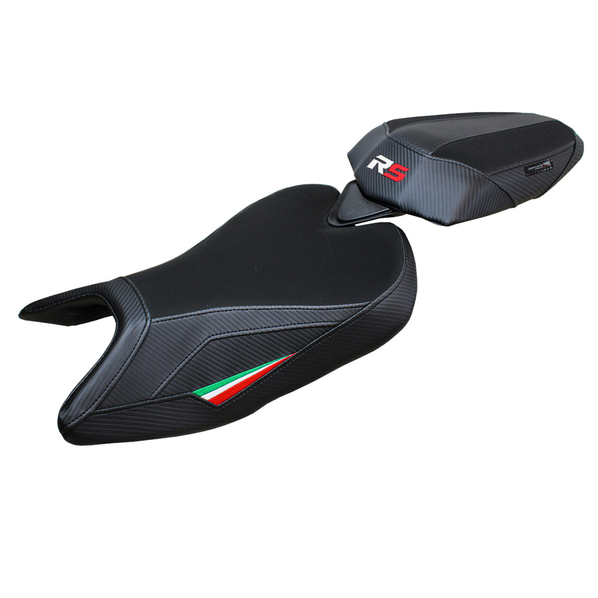 Aprilia RS 457 2023-2025 Seat Cover Tappezzeria Italia TPZ in Italy Flag and Black