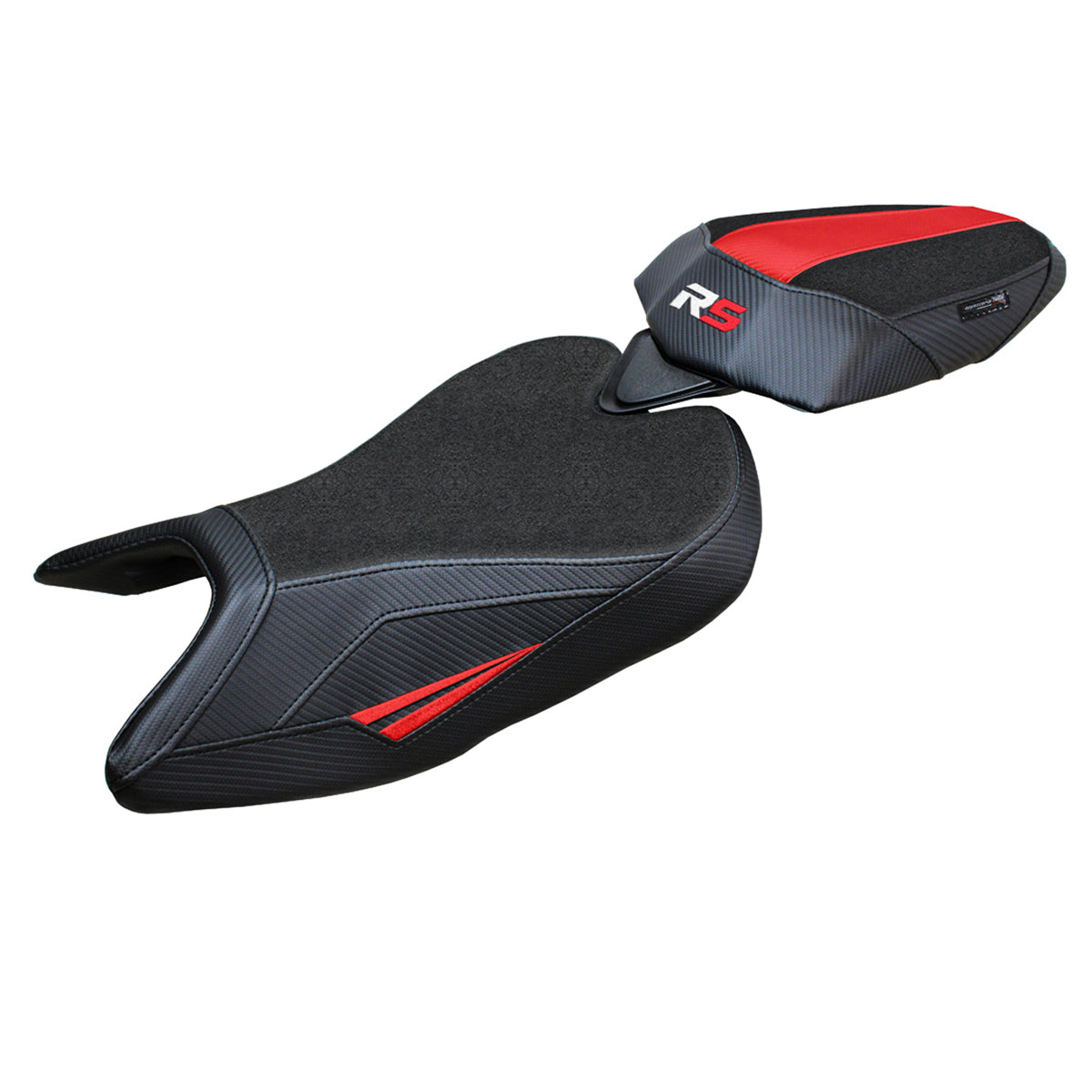 Aprilia RS 457 2023-2025 Seat Cover Tappezzeria Italia TPZ Ultragrip in Red and Black