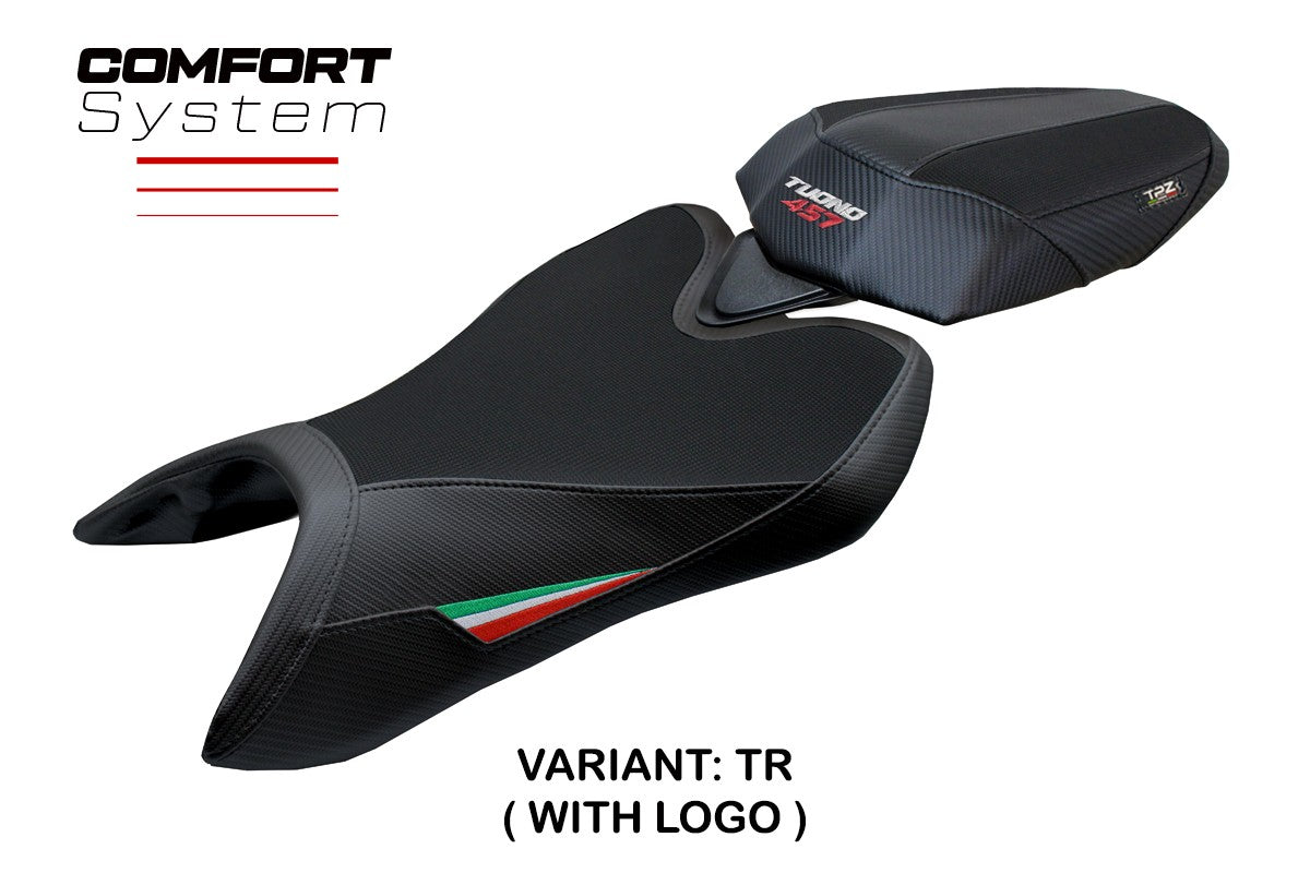 Aprilia Tuono 457 2025-2026 Seat Cover TPZ Italia Comfort Italian Flag Black