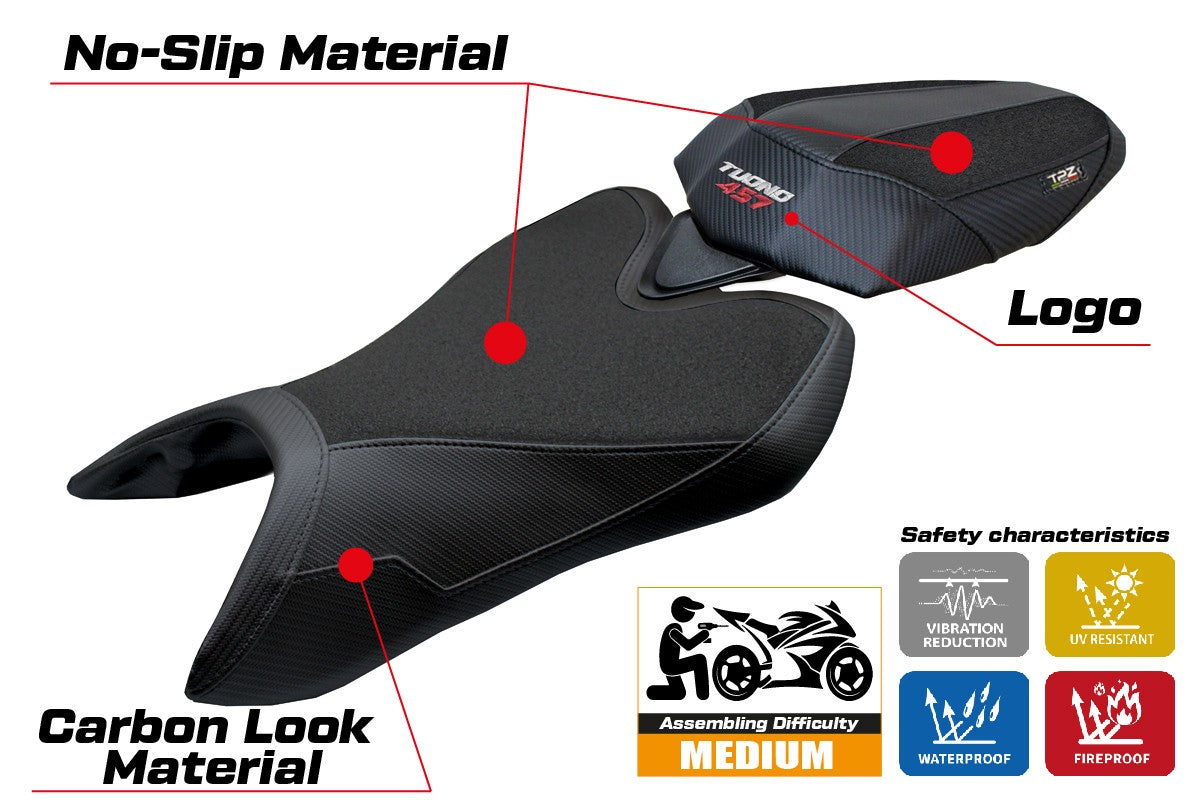 Aprilia Tuono 457 2025-2026 Seat Cover TPZ Italia Ultragrip Black