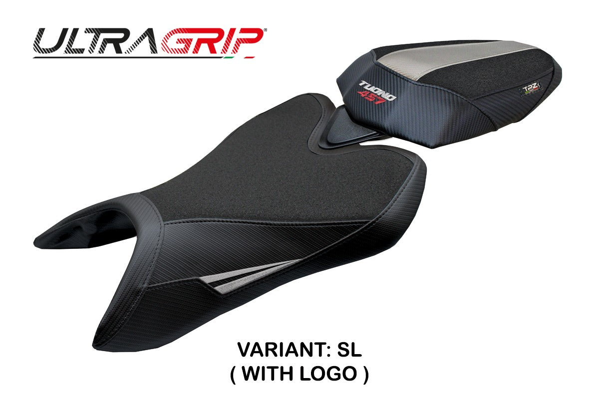 Aprilia Tuono 457 2025-2026 Seat Cover TPZ Italia Ultragrip Silver Black
