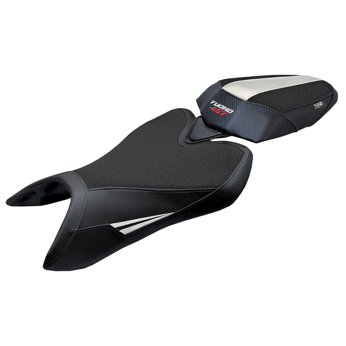 Aprilia Tuono 457 2025-2026 Seat Cover TPZ Italia Ultragrip White Black