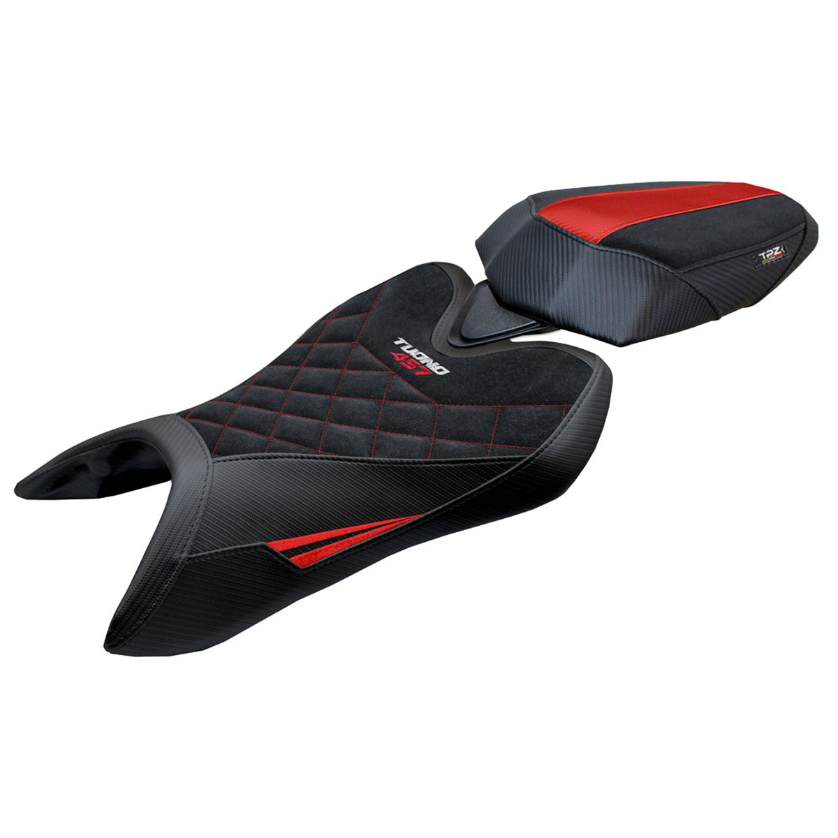 Aprilia Tuono 457 2025-2026 Seat Cover TPZ Italia Velvet Special Edition Red Black