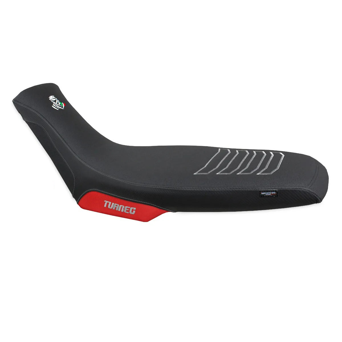Aprilia Tuareg 660 2021-2026 Seat Cover TPZ Italia Ultragrip Red Silver
