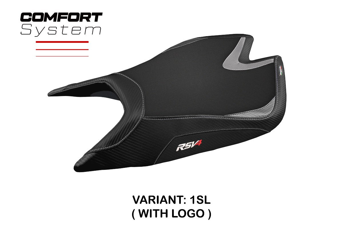 Aprilia RSV4 2021-2026 Seat Cover TPZ Italia Comfort Silver Black