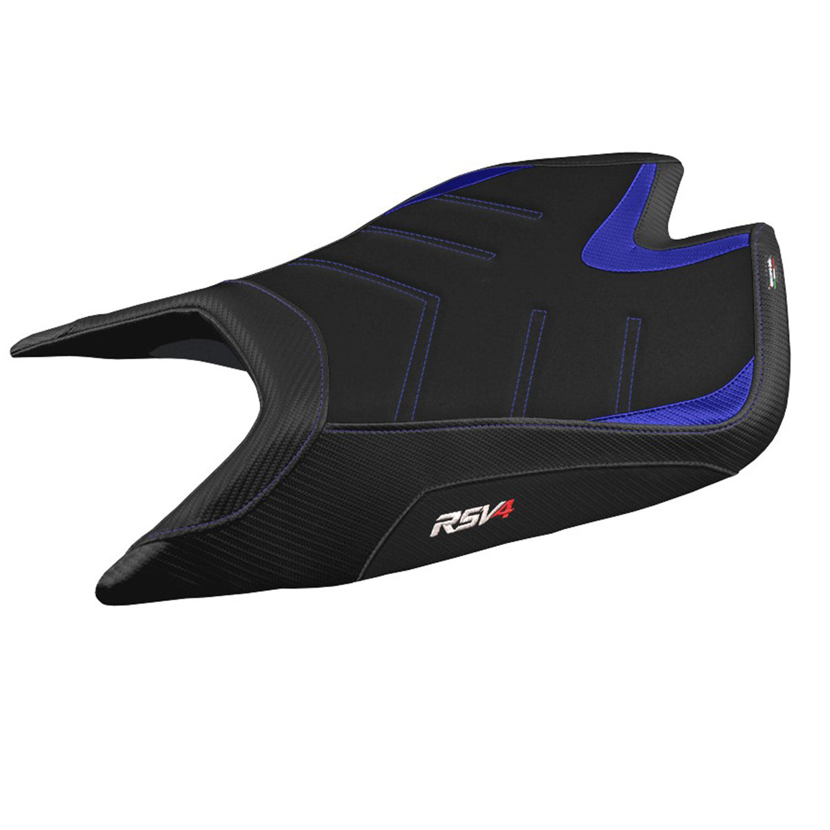 Aprilia RSV4 2021-2026 Seat Cover TPZ Italia Ultragrip Blue Black