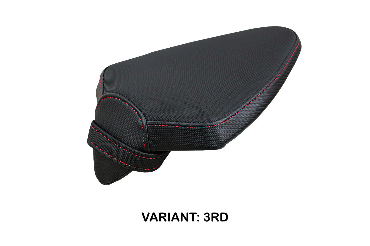 Aprilia RSV4 2021-2025 Passenger Seat Cover Tappezzeria Italia TPZ in Red and Black
