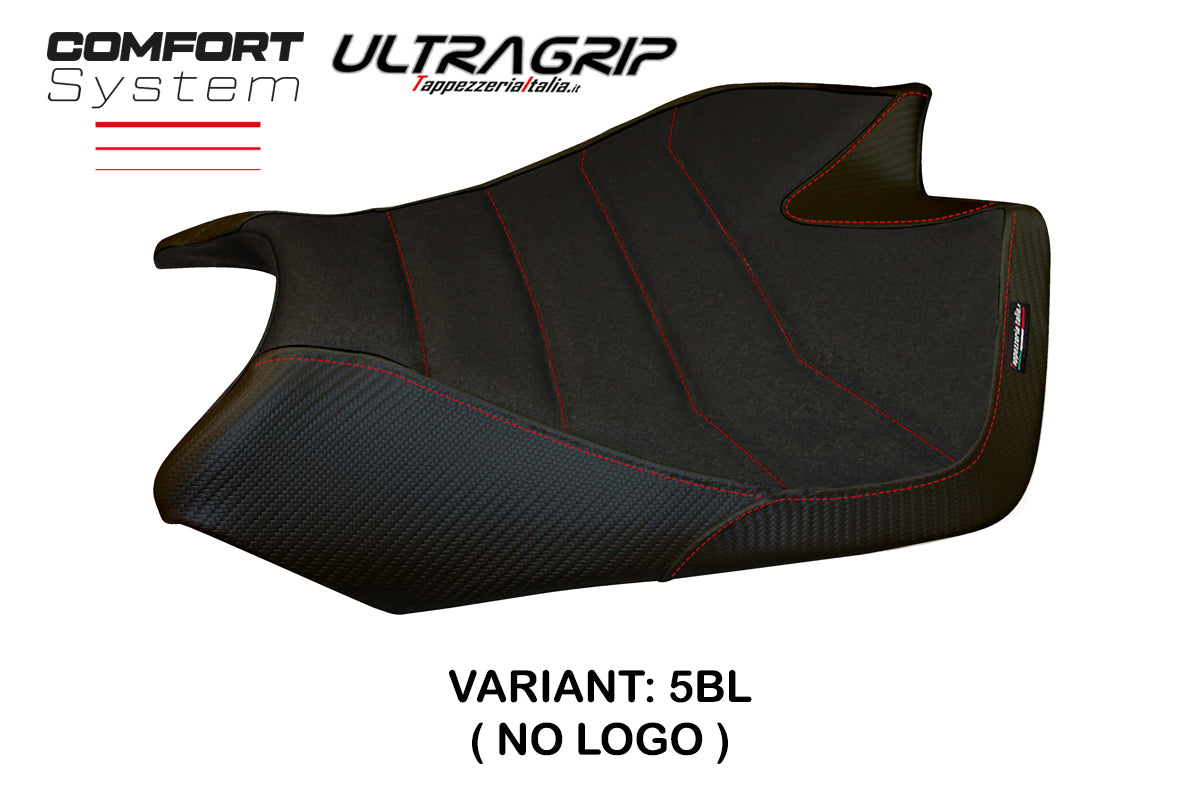 Funda de asiento Aprilia RSV4 2009-2020 Tappezzeria Italia TPZ Comfort Ultragrip en negro