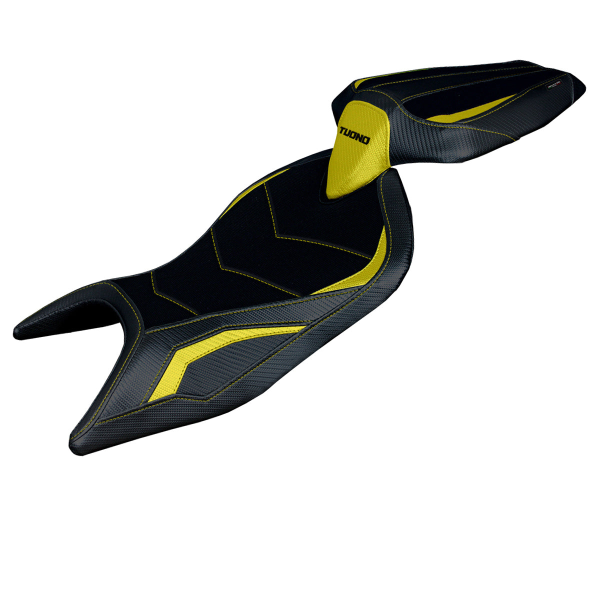 Funda de asiento Aprilia Tuono 660 2021-2024 Tappezzeria Italia TPZ Comfort en amarillo y negro