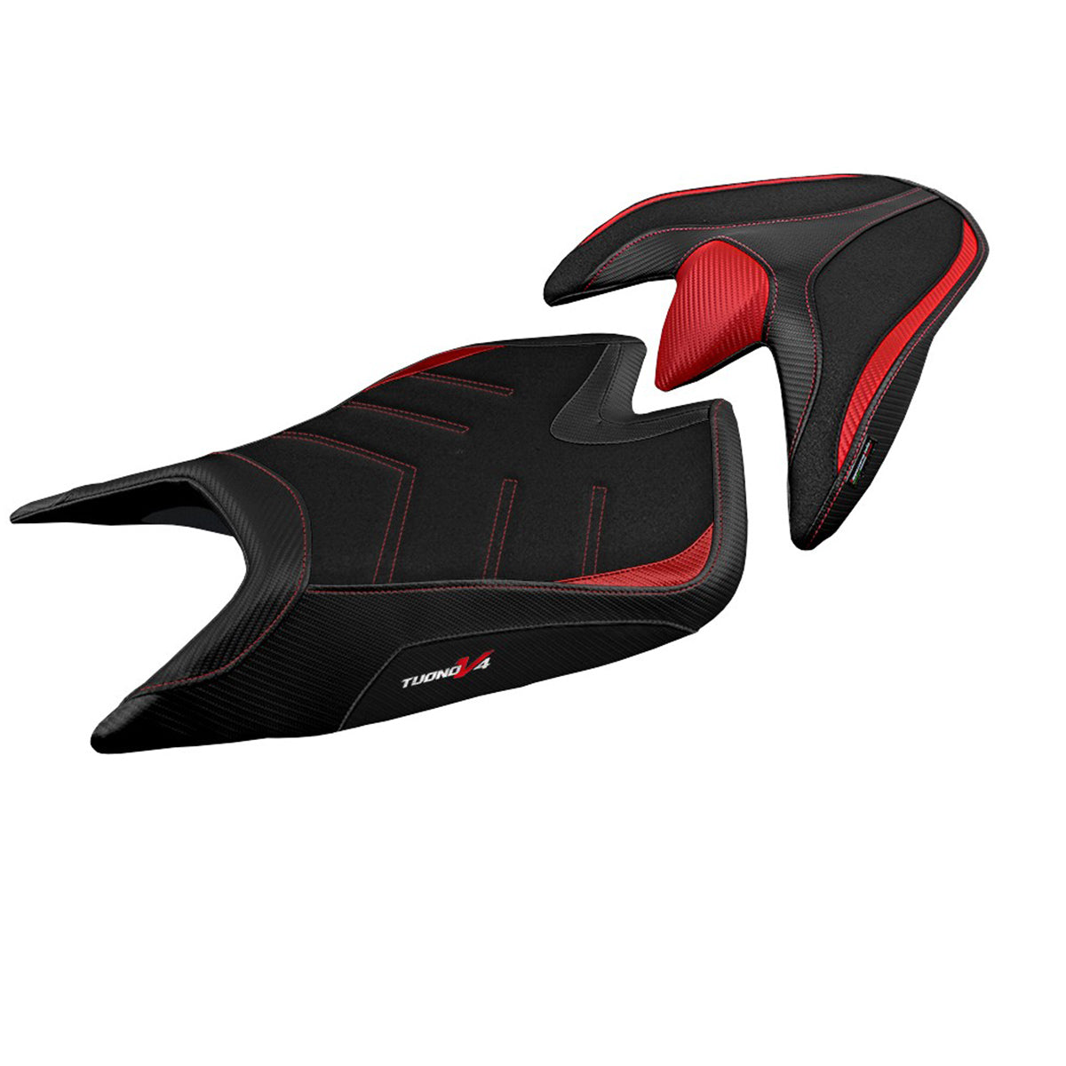 Aprilia Tuono V4 2021-2026 Seat Cover TPZ Italia Ultragrip Red Black