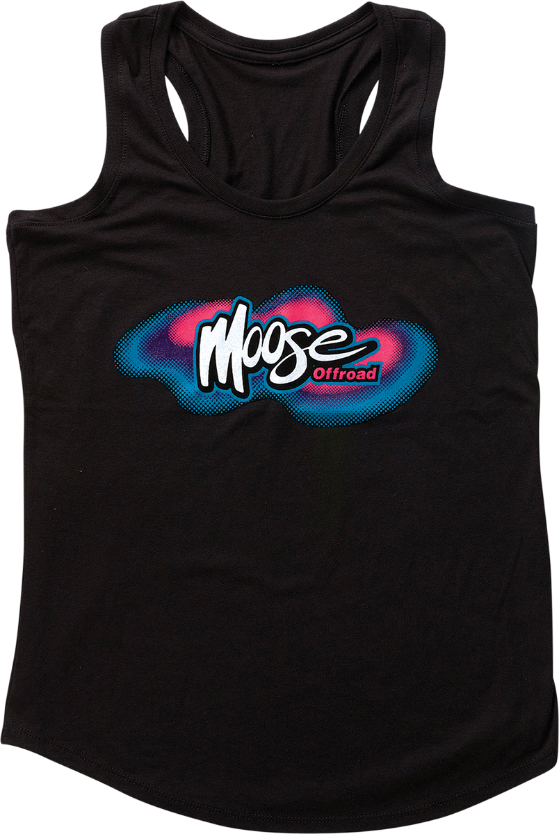 Camiseta retro sin mangas MOOSE RACING para mujer - Negra - Talla M 3031-4029