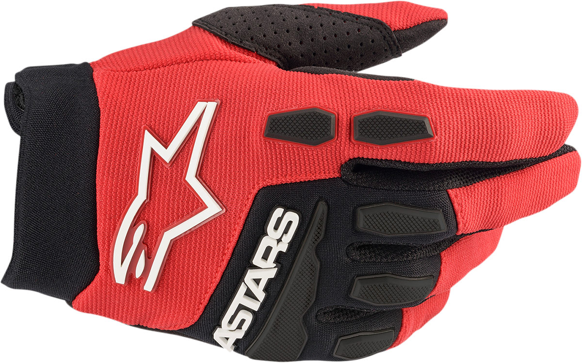Guantes ALPINESTARS para jóvenes - Rojo brillante/Negro - XS 3543622-3031-XS