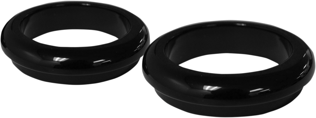 Guardapolvos para horquillas LA CHOPPERS - 49 mm - Recubrimiento en polvo negro brillante LA-7503-49B