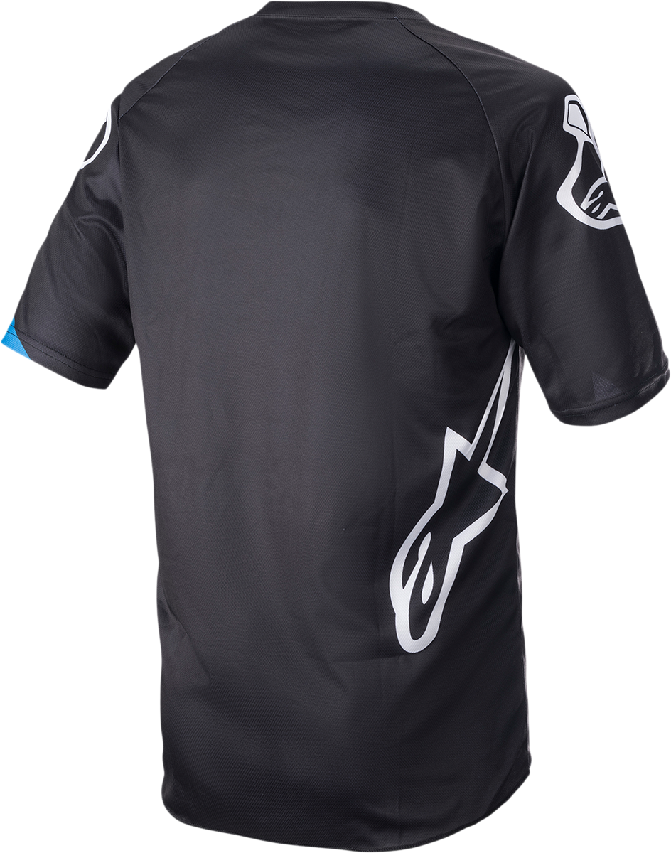 Camiseta ALPINESTARS Racer V3 - Negro/Azul Brillante - Talla Grande 1762922-1078-LG