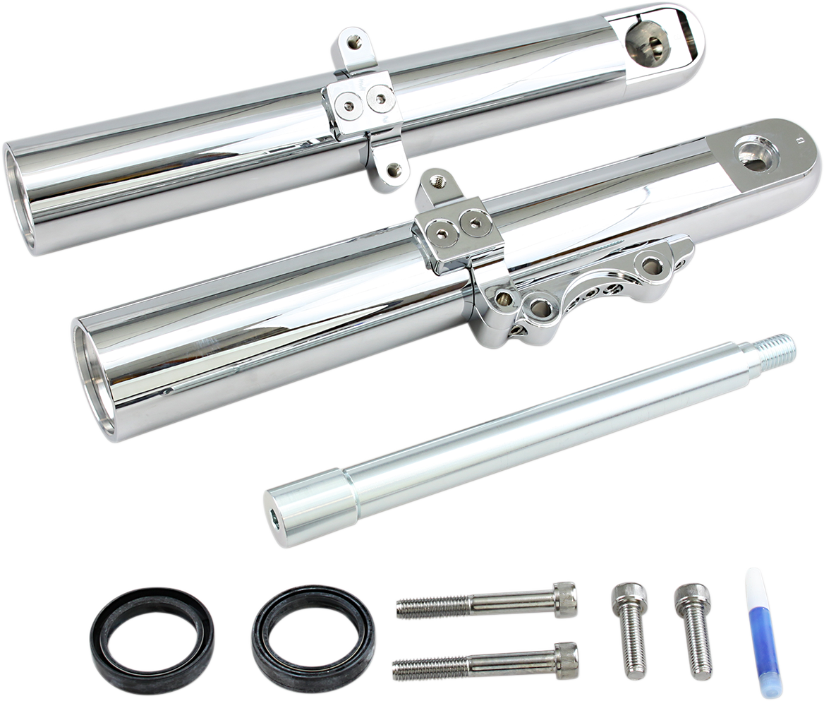 Patas de horquilla ARLEN NESS Hot Legs - Disco único personalizado - Liso - Cromado - '00-'07 06-522