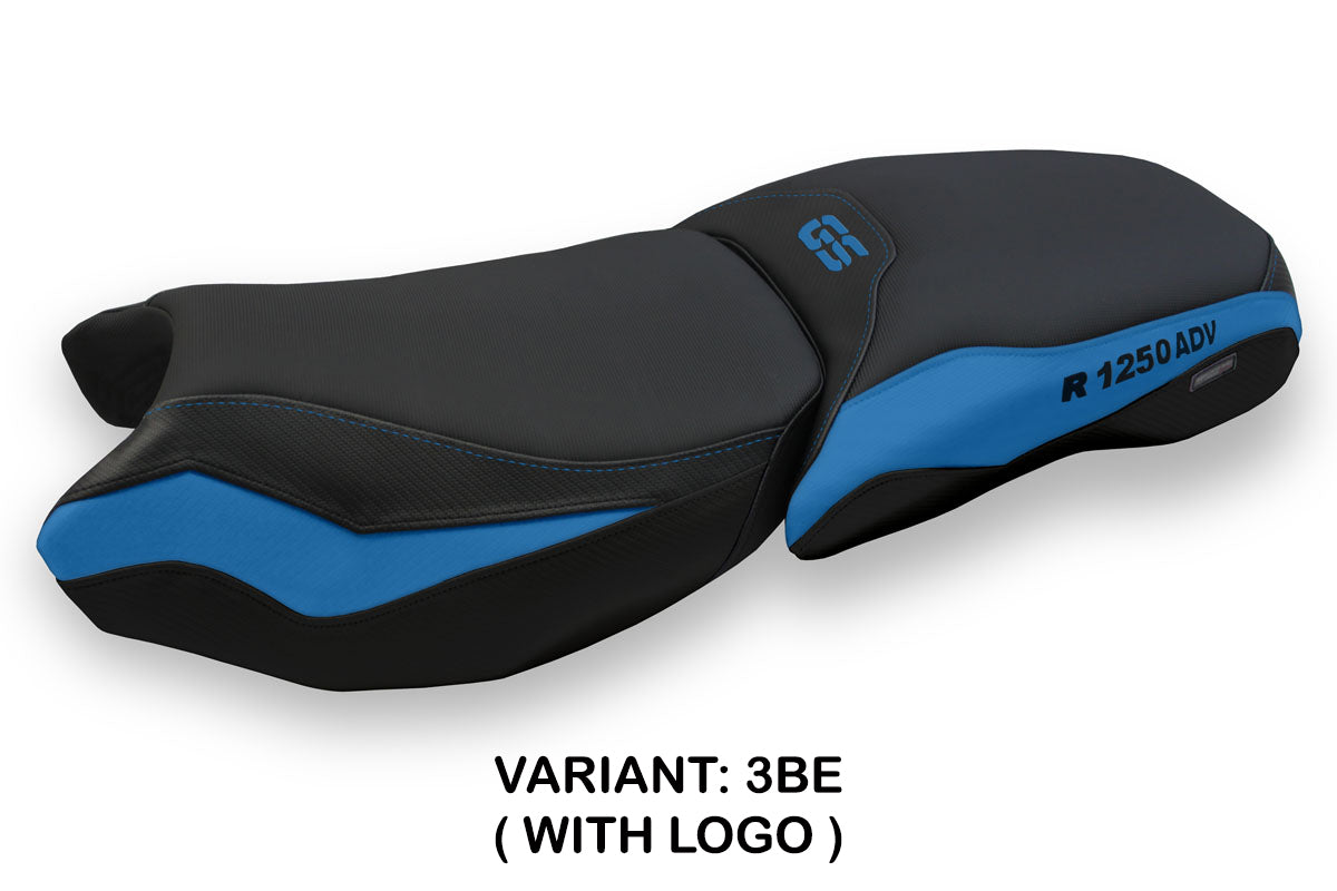 BMW R1250GS Adventure 2019-2024 Seat Cover Tappezzeria Italia TPZ in Black and Blue