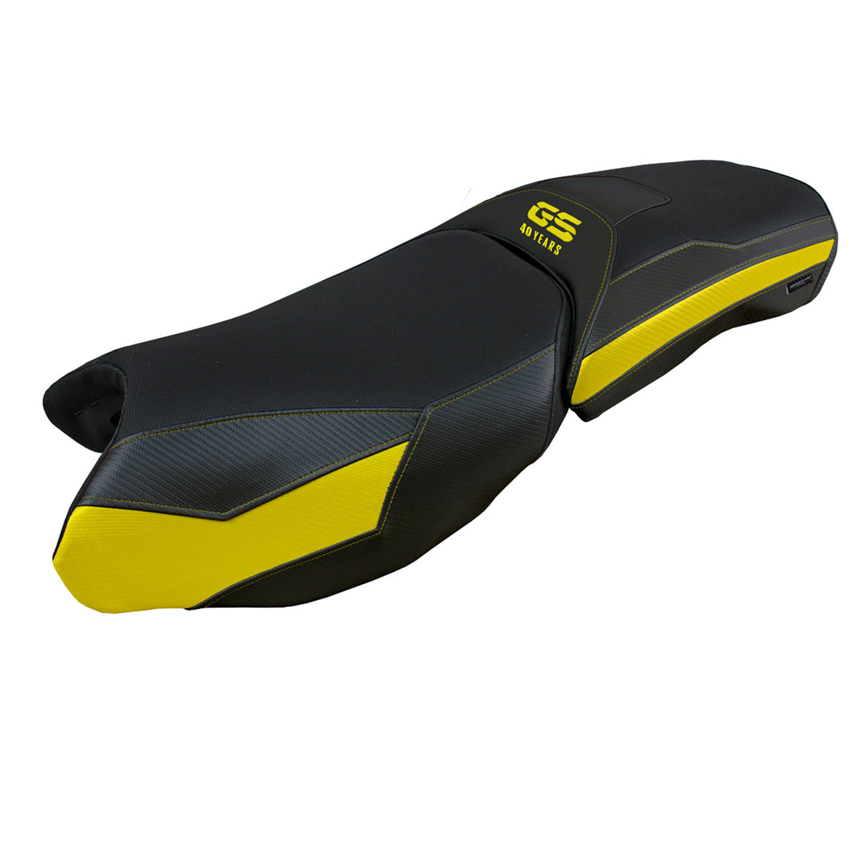 Funda de asiento para BMW R1250GS Adventure 2019-2024 Tappezzeria Italia TPZ en amarillo y negro