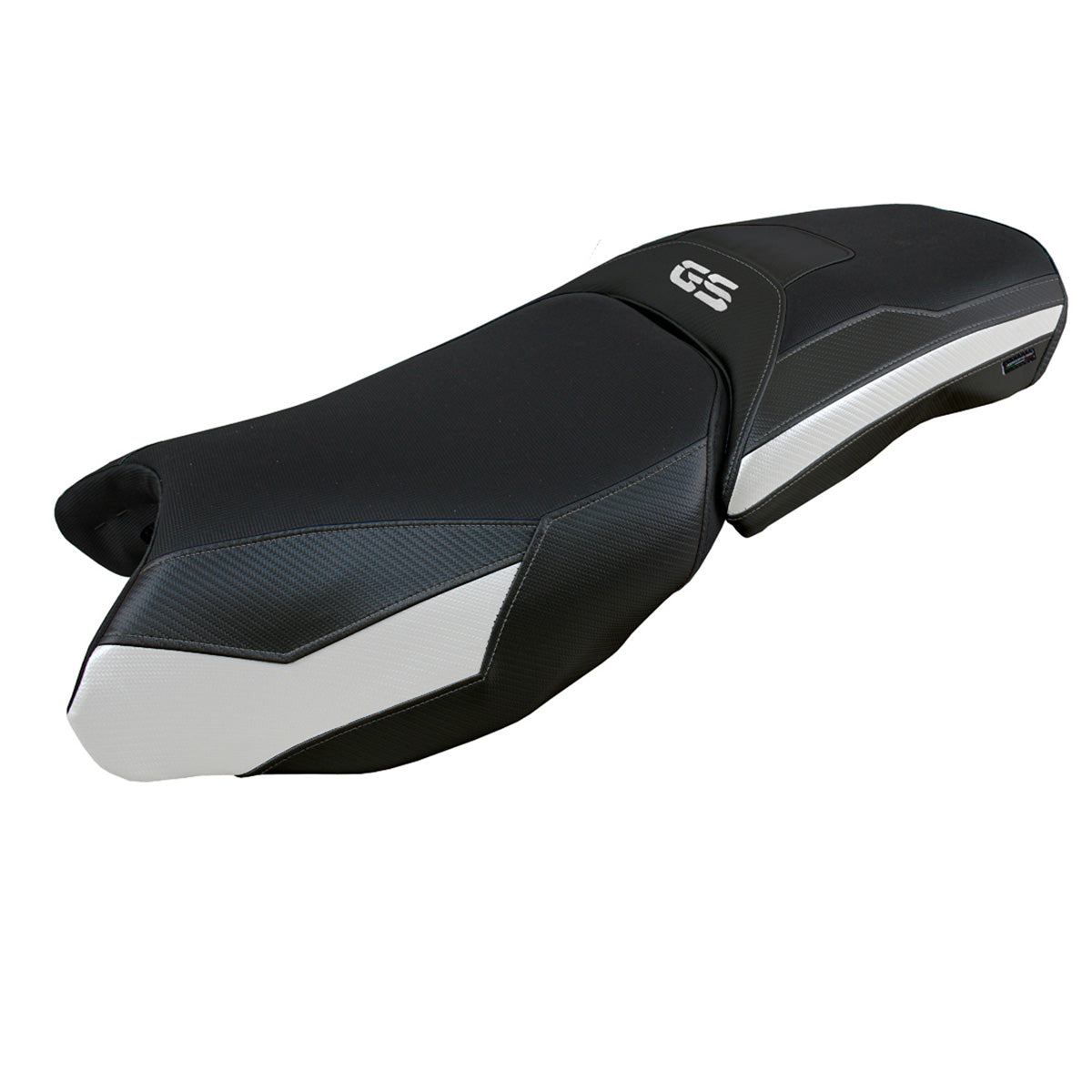Funda de asiento para BMW R1250GS Adventure 2019-2024 Tappezzeria Italia TPZ en blanco y negro