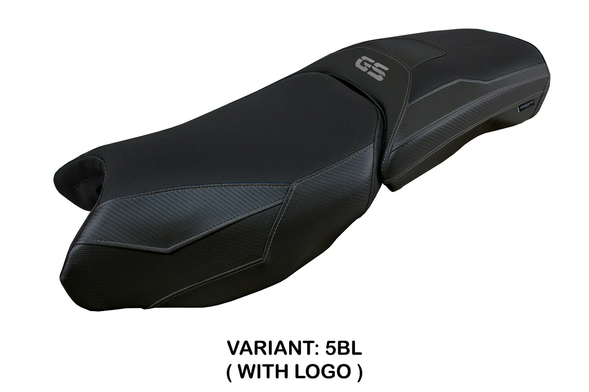 Funda de asiento para BMW R1250GS Adventure 2019-2024 Tappezzeria Italia TPZ en carbono negro