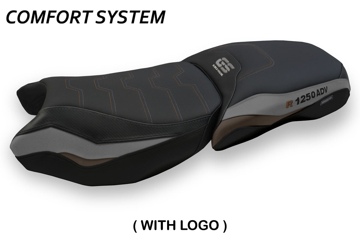 BMW R1250GS Adventure 2019-2024 Seat Cover Tappezzeria Italia TPZ Comfort in Grey Exclusive