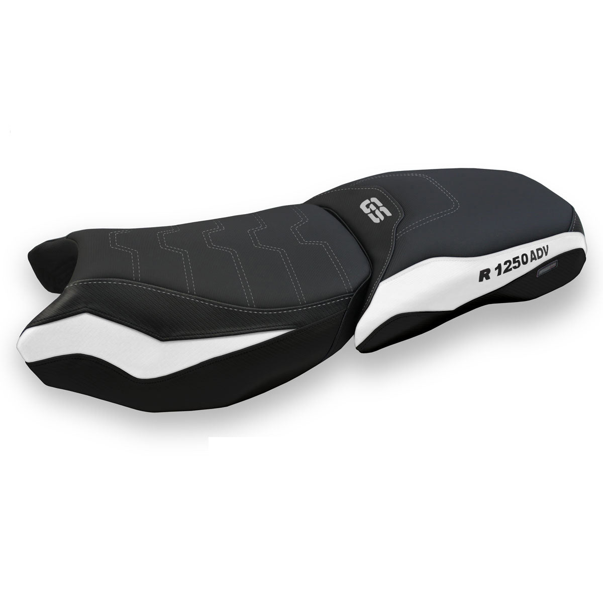 BMW R1250GS Adventure 2019-2024 Seat Cover Tappezzeria Italia TPZ Comfort in Black and White