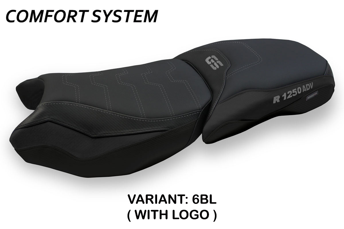 Funda de asiento BMW R1250GS Adventure 2019-2024 Tappezzeria Italia TPZ Comfort en negro