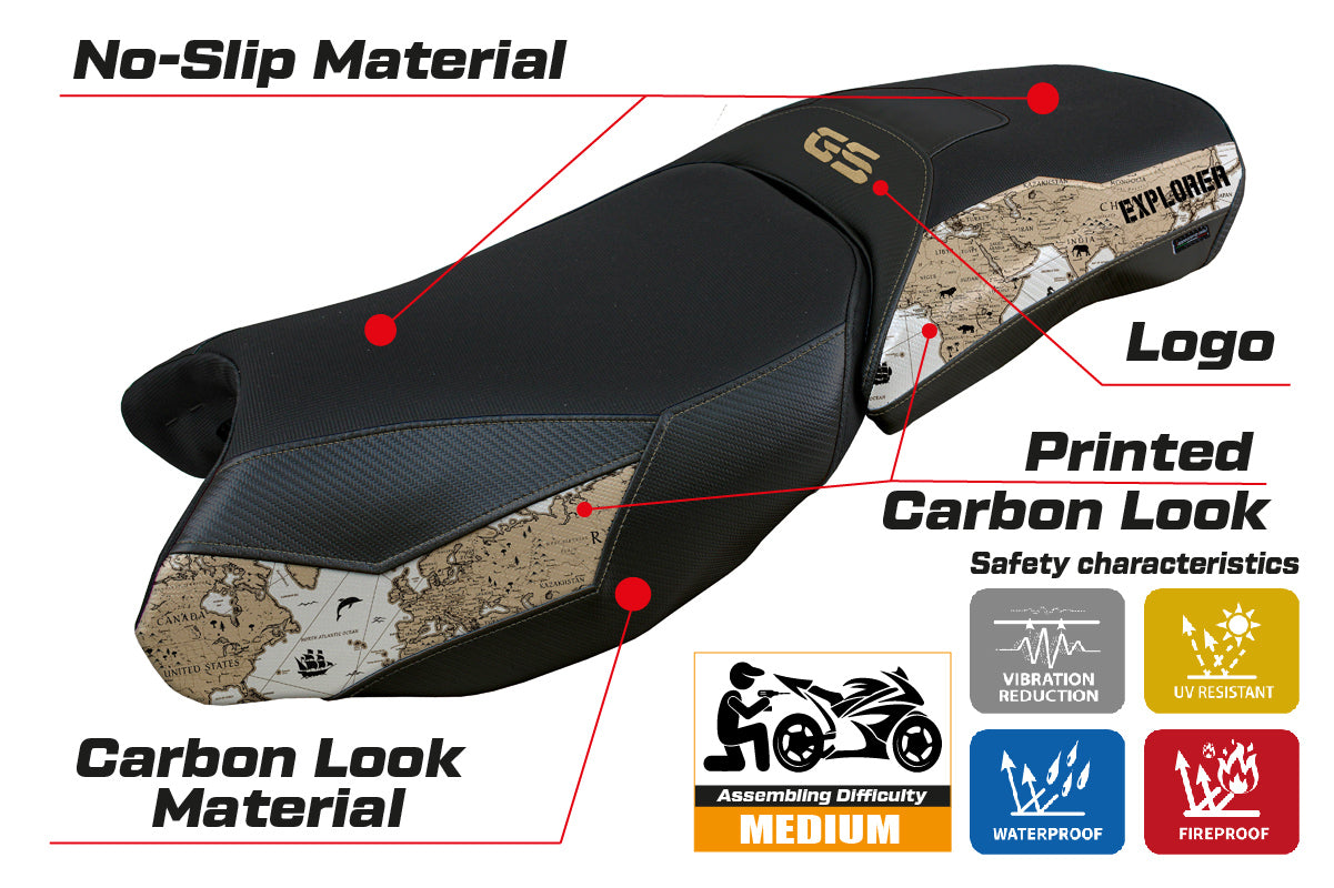 BMW R1250GS Adventure 2019-2024 Seat Cover Tappezzeria Italia TPZ in SE Maps