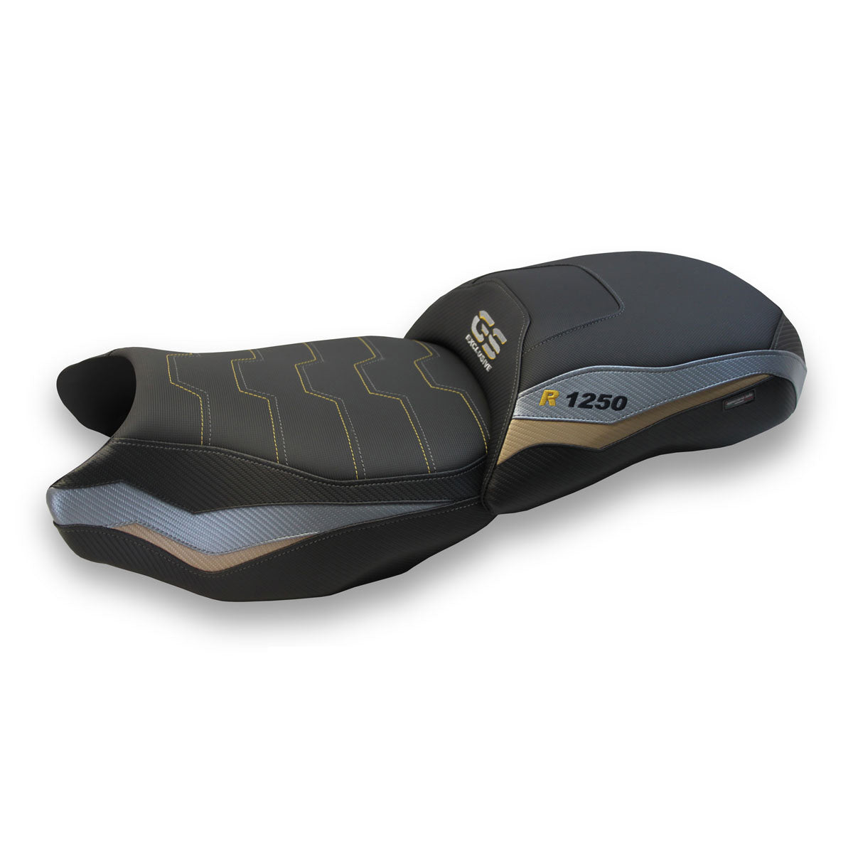 BMW R1250GS 2019-2023 Seat Cover Tappezzeria Italia TPZ Comfort in Grey and Gold