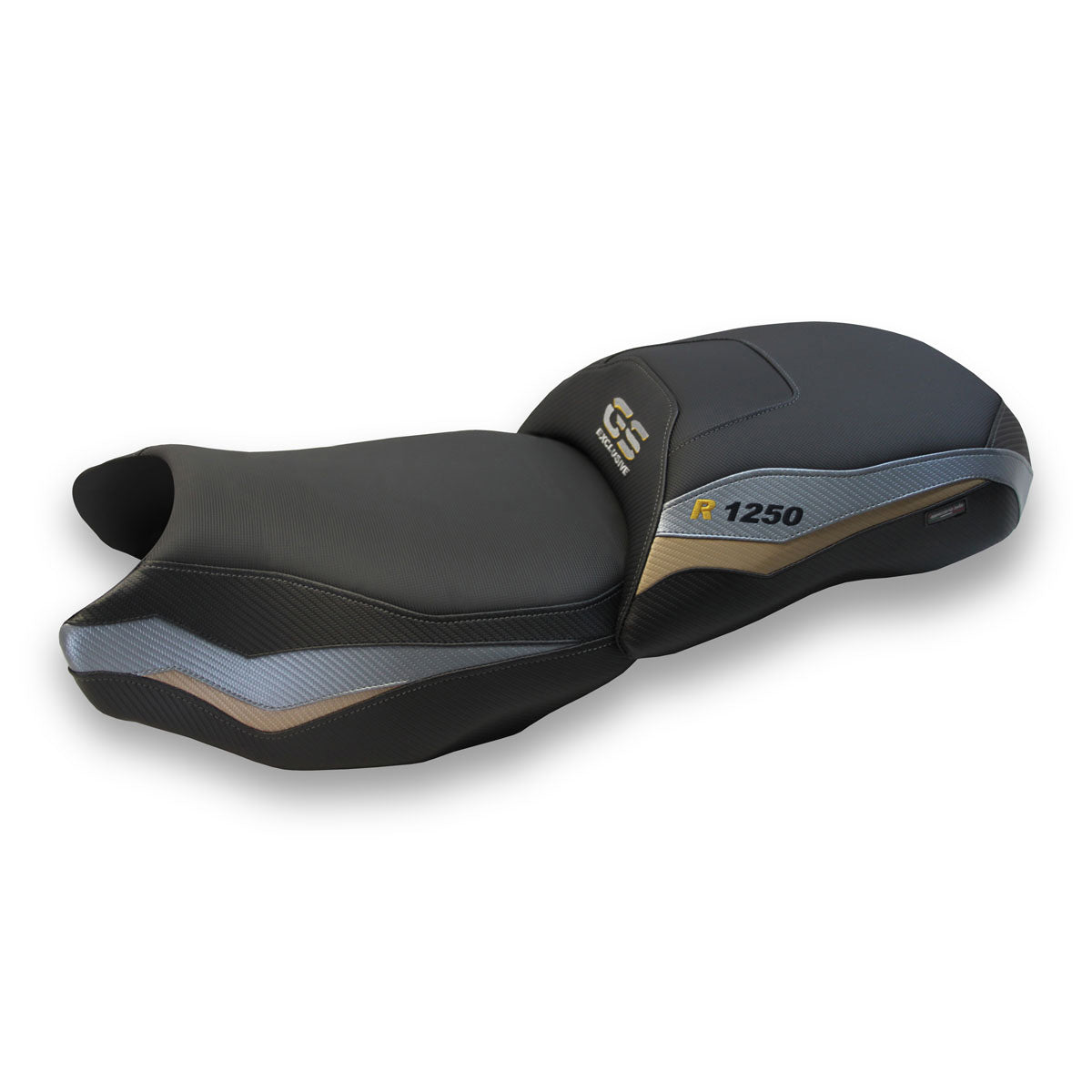 BMW R1250GS 2019-2023 Seat Cover Tappezzeria Italia TPZ in Grey and Gold Exclusive