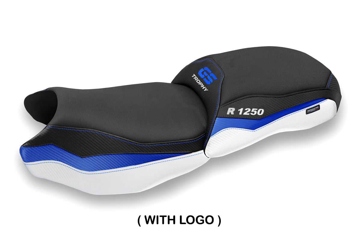 BMW R1250GS 2019-2023 Seat Cover Tappezzeria Italia TPZ in Blue and White Trophy