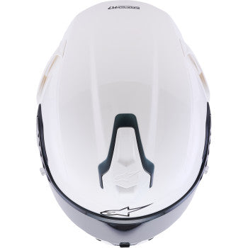 ALPINESTARS Supertech R7 Helmet - 22.06 - Solid - Gloss White - Large 8202126-2180-L