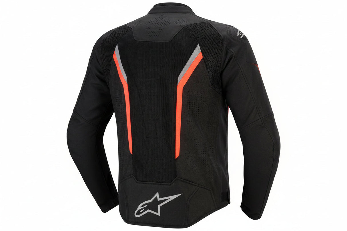 ALPINESTARS AST v3 Air Jacket - Black/Dark Gray/Red Fluo - Large 3300426-1051-L